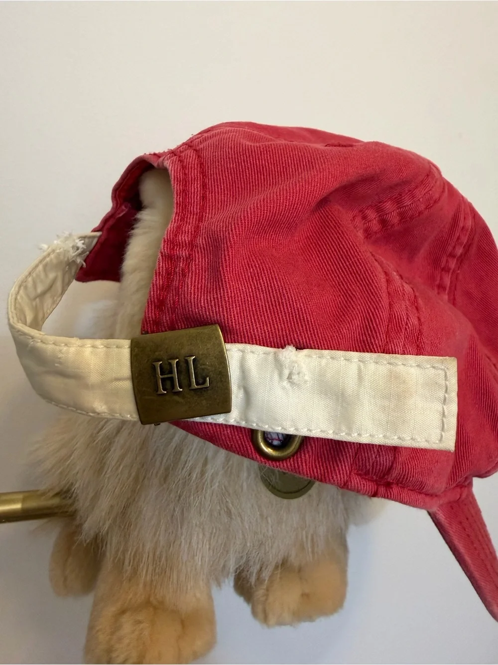 Kids Red Dino Embroidered Baseball Hat